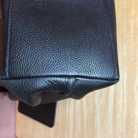 Tory Burch Black Tote with Gold Accents - Picture 9 of 10